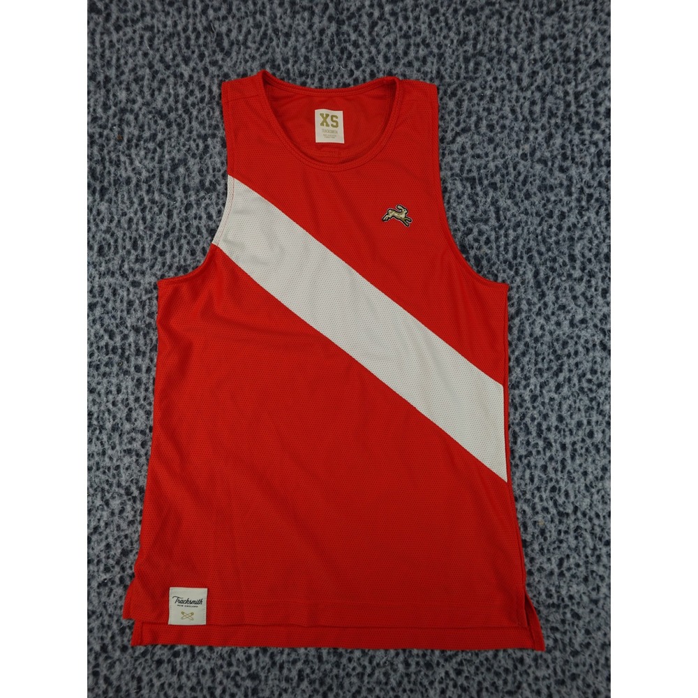 Tracksmith Van Cortlandt Singlet Womens XS Red Mesh Running Tank